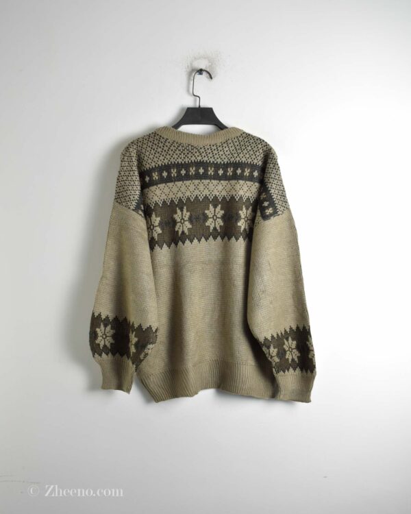 بافت وینتیج قهوه ای طرح دار