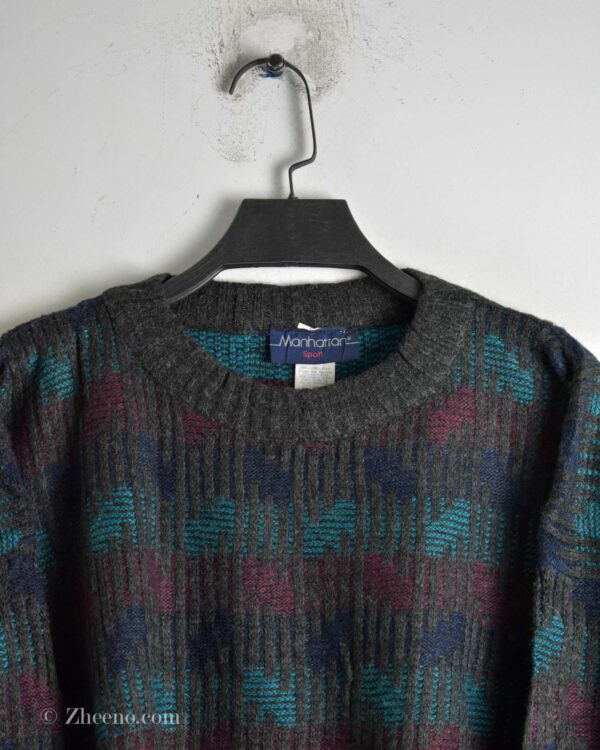 بافت وینتیج طرح دار Manhattan