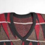 بافت وینتیج یقه هفت چند رنگ