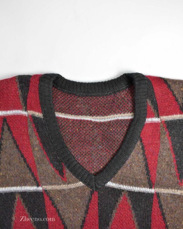 بافت وینتیج یقه هفت چند رنگ