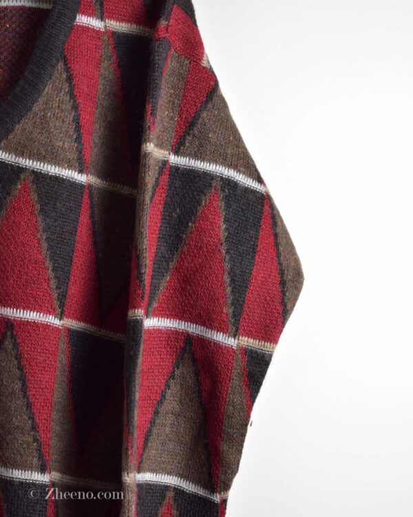 بافت وینتیج یقه هفت چند رنگ