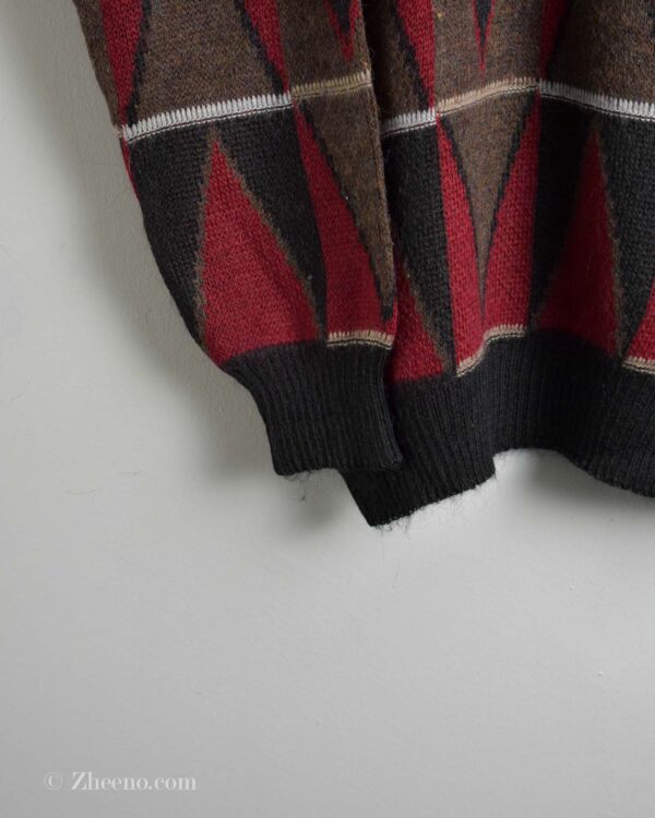 بافت وینتیج یقه هفت چند رنگ