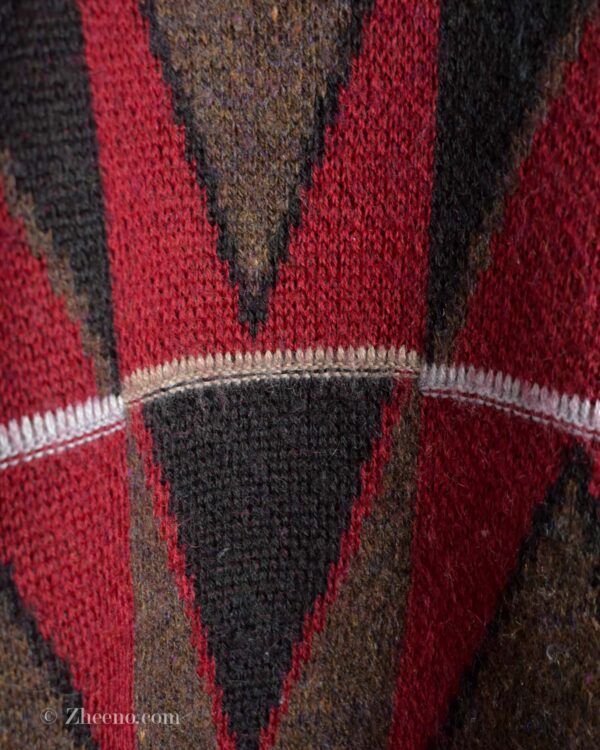 بافت وینتیج یقه هفت چند رنگ