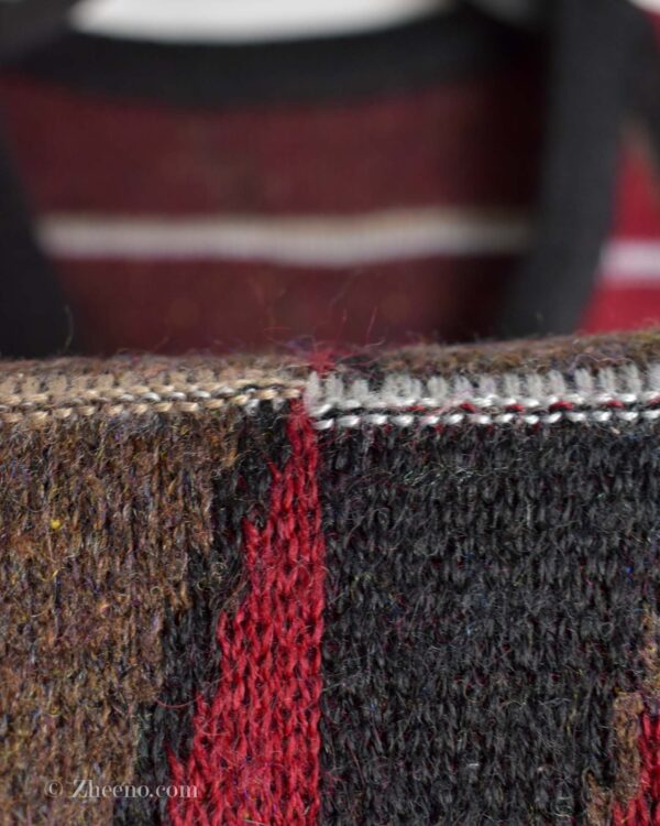 بافت وینتیج یقه هفت چند رنگ