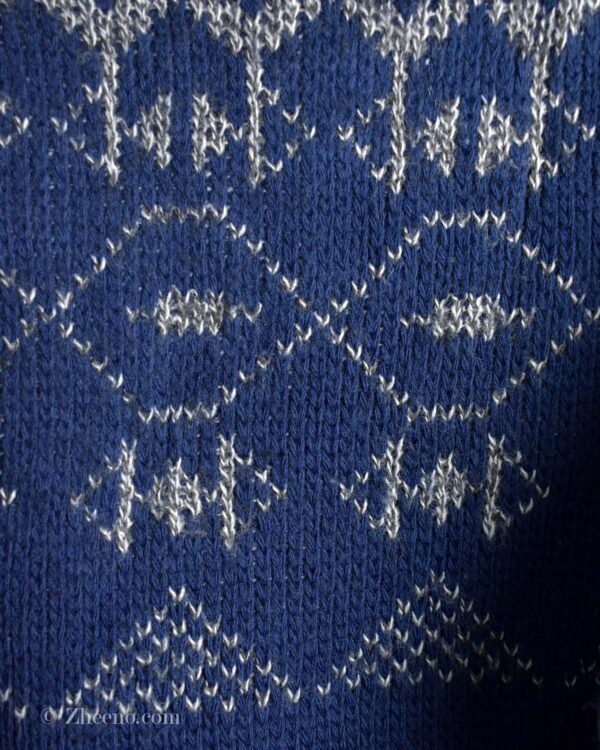 بافت وینتیج آبی طرح دار