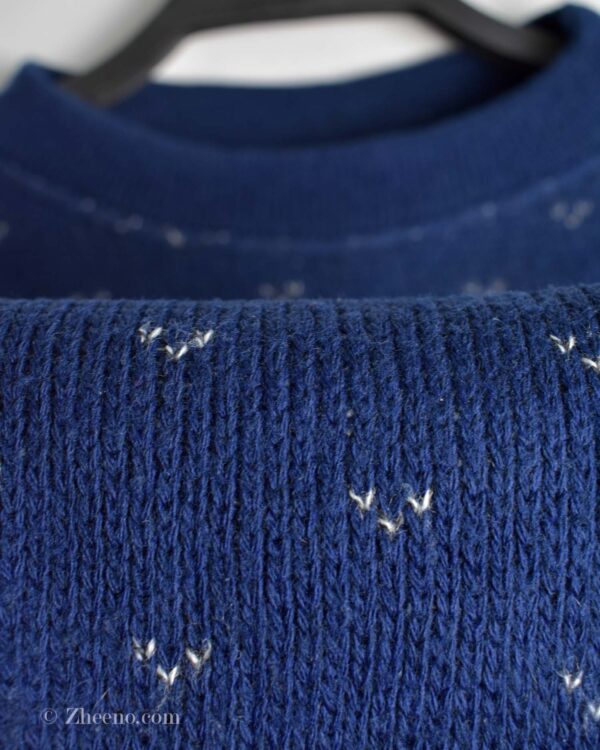 بافت وینتیج آبی طرح دار