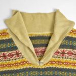 نیم زیپ وینتیج چند رنگ طرح دار