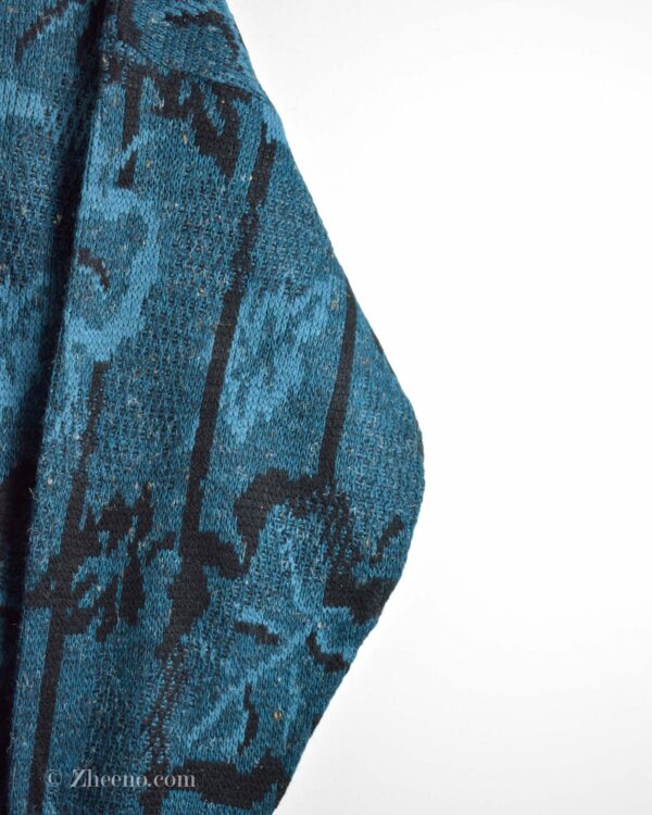 بافت وینتیج سبز آبی طرح دار