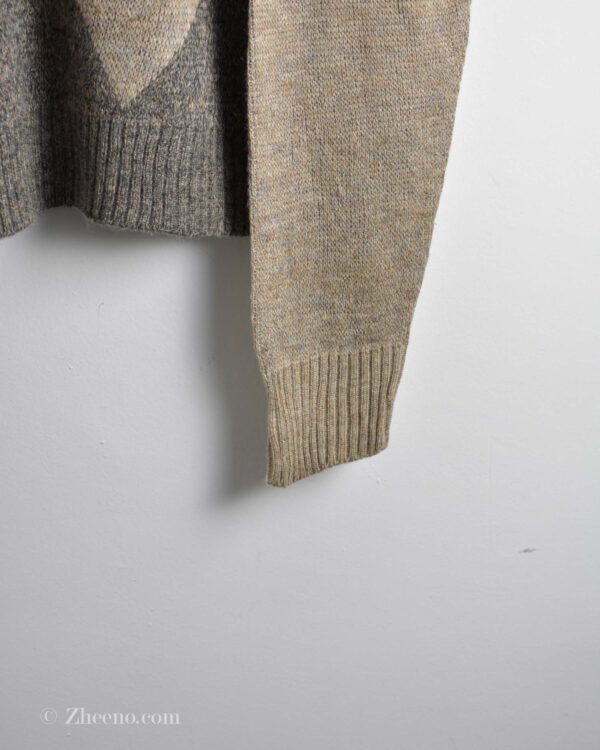 بافت وینتیج کرم طرح لوزی