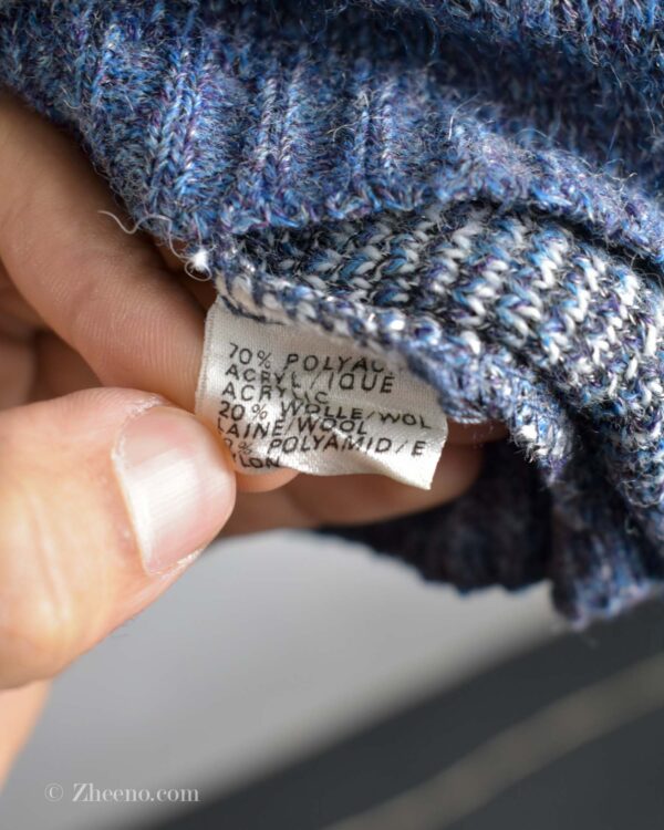 بافت وینتیج آبی طرح دار