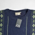 بافت وینتیج سرمه ای تیره Zantos