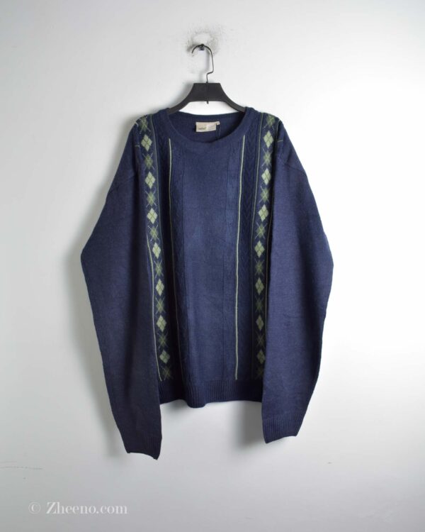 بافت وینتیج سرمه ای تیره Zantos