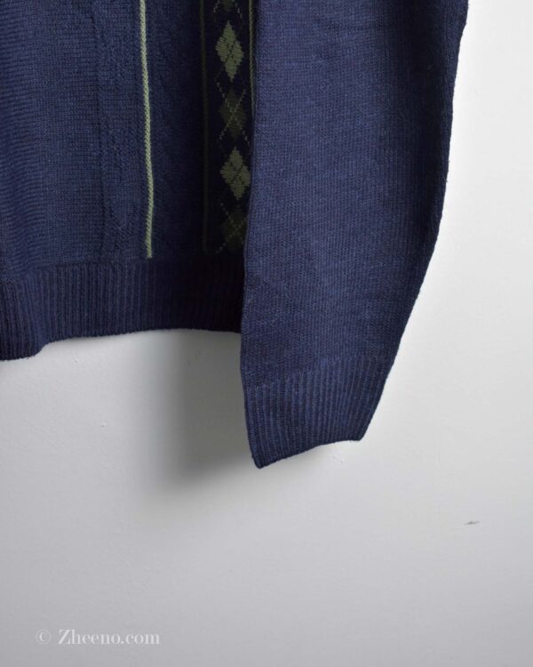 بافت وینتیج سرمه ای تیره Zantos