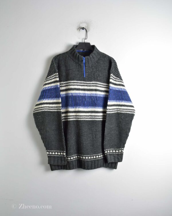 نیم زیپ وینتیج نوک مدادی