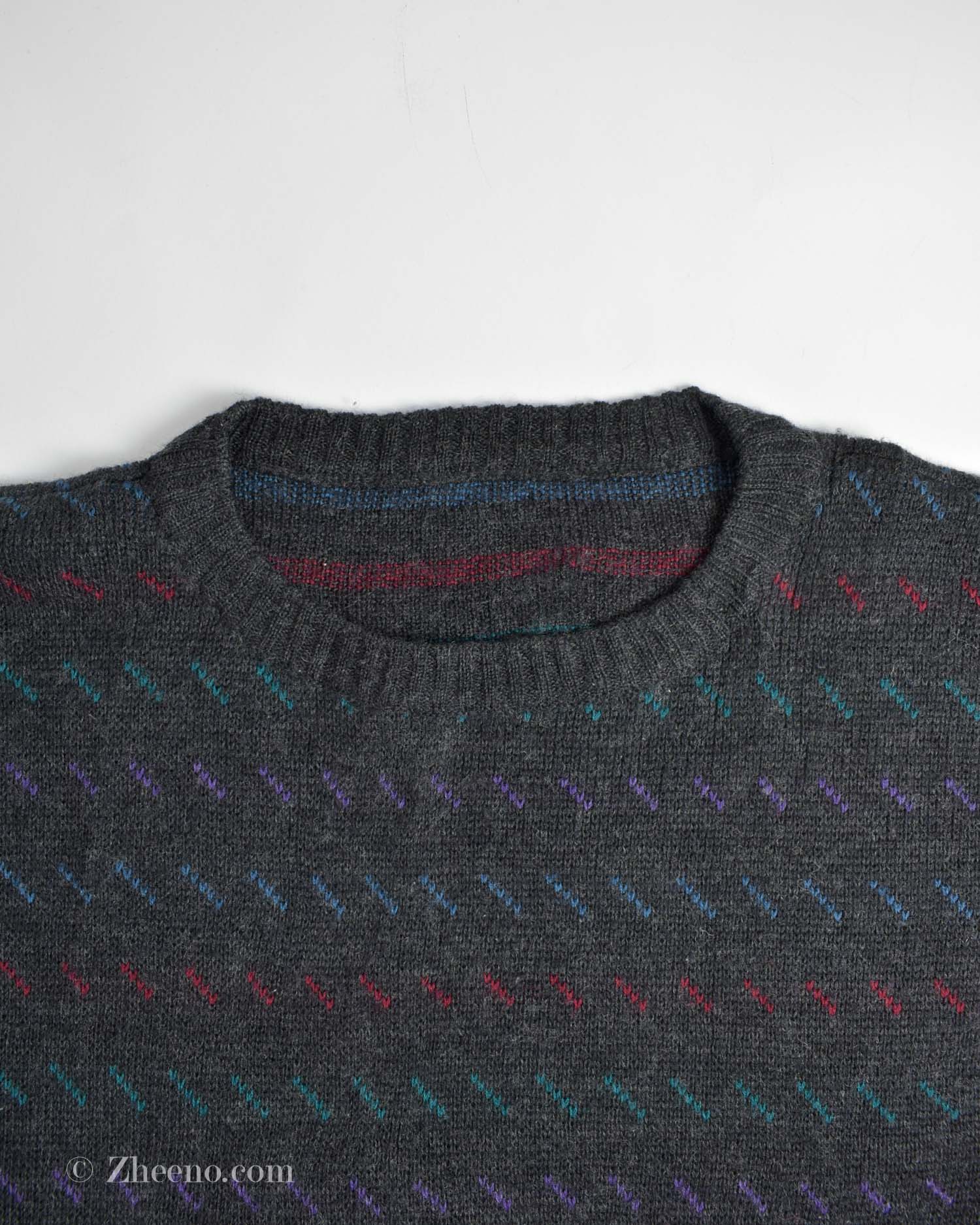 بافت وینتیج تیره طرح دار