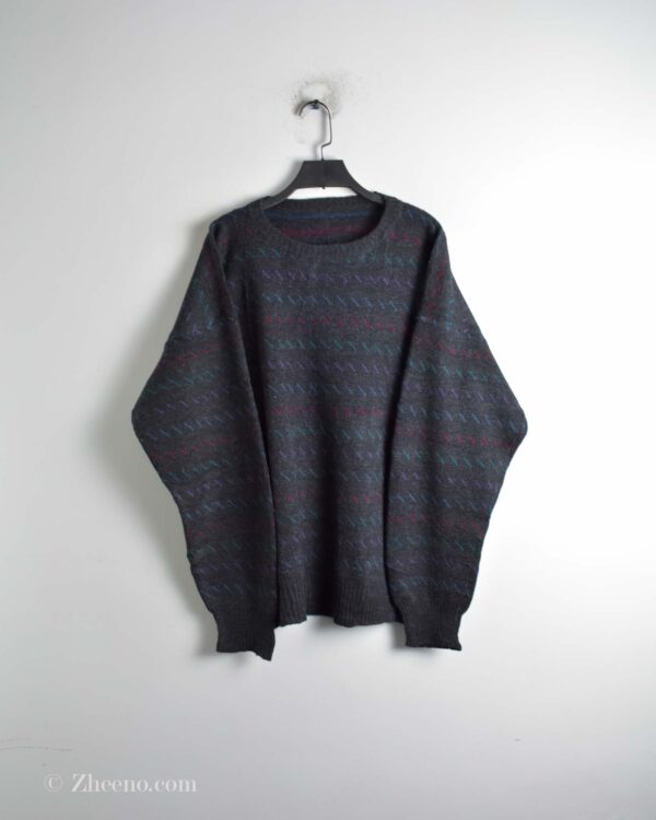 بافت وینتیج تیره طرح دار