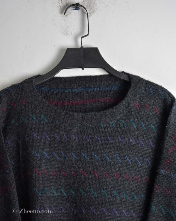 بافت وینتیج تیره طرح دار