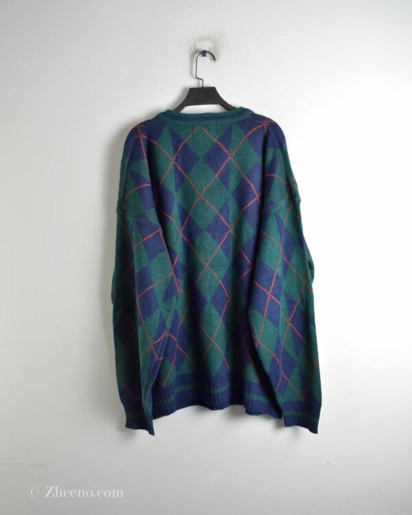 بافت وینتیج یقه هفت طرح لوزی Impact