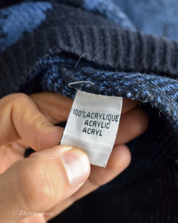 بافت وینتیج طرح دار Bleu