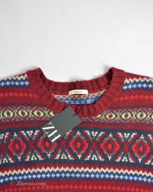 بافت وینتیج قرمز Muscle