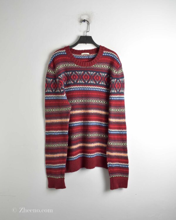 بافت وینتیج قرمز Muscle