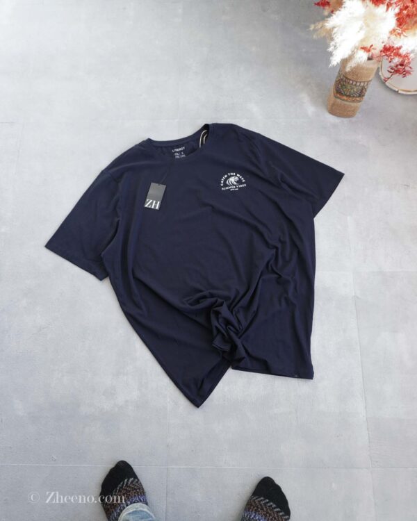 تیشرت نخی سرمه ای تیره Livergy