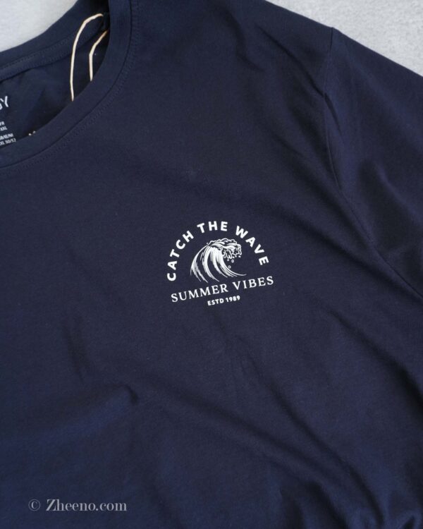 تیشرت نخی سرمه ای تیره Livergy