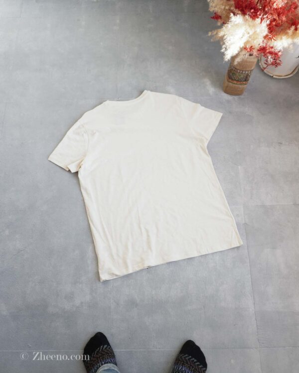 تیشرت نخی طرح دار کاهی Livergy