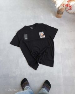 تیشرت نخی مشکی Livergy