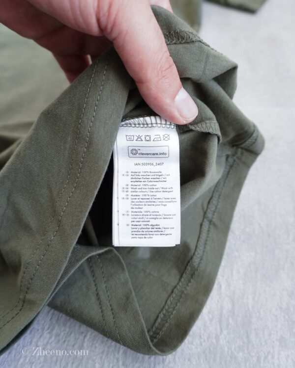 تیشرت نخی سبز Livergy