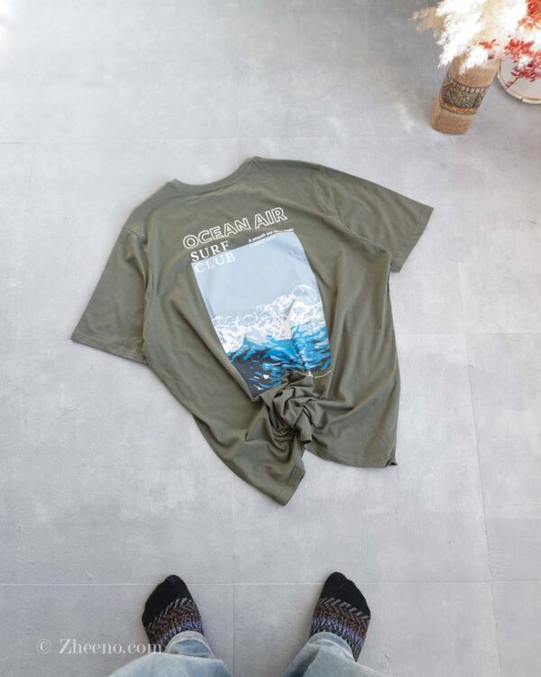 تیشرت نخی سبز Livergy