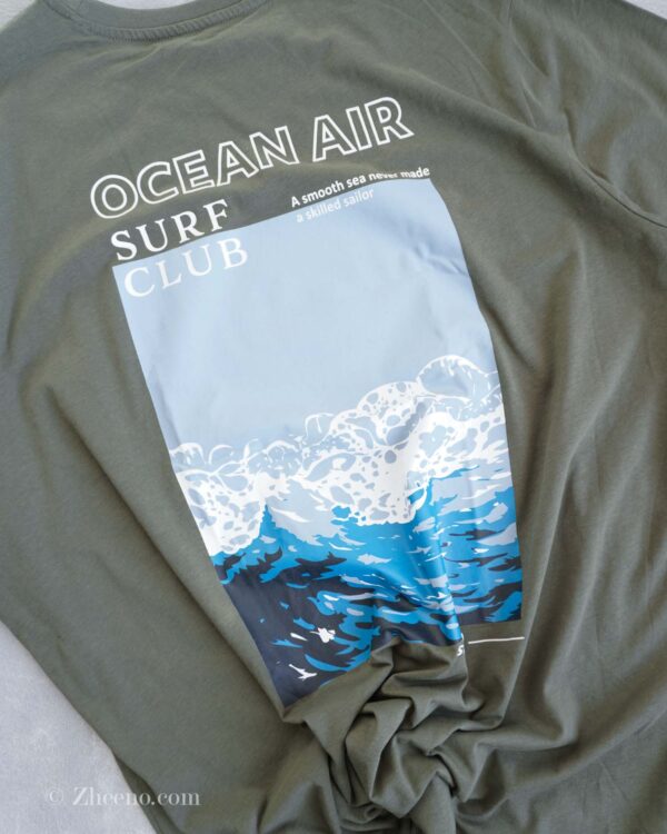 تیشرت نخی سبز Livergy