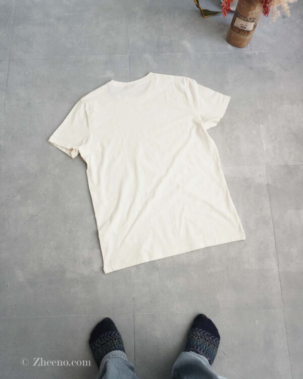 تیشرت کرم طرح دار Livergy - Image 5