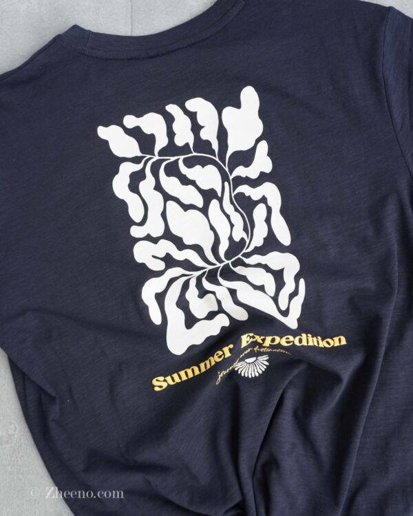 تیشرت سرمه ای طرح دار Livergy - Image 6