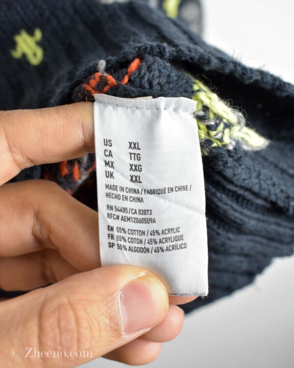 بافت وینتیج طرح دار American Eagle