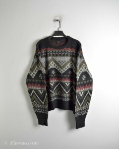 بافت وینتیج مشکی چند رنگ Cotton On