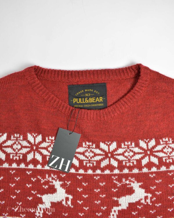 بافت کریسمسی قرمز Pull&Bear