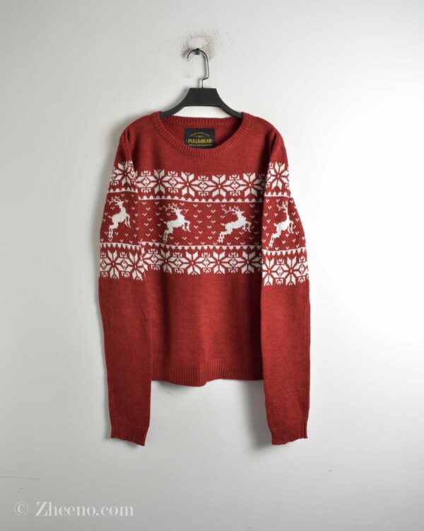 بافت کریسمسی قرمز Pull&Bear