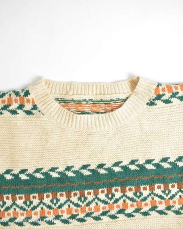 بافت وینتیج چند رنگ طرح دار