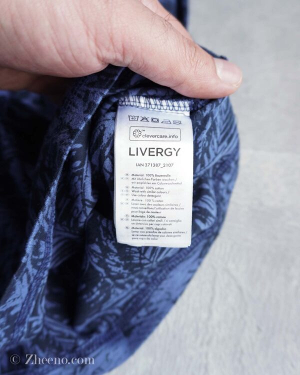 تیشرت طرح برگ Livergy - Image 4