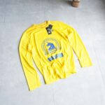 تیشرت ورزشی مردانه زرد آستین بلند Adidas
