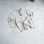 تیشرت طوسی آستین بلند یقه هفت Tommyhilfiger