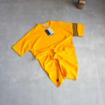 تیشرت بلند خردلی زنانه Adidas