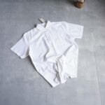 پیراهن لینن سفید ساده آستین کوتاه Livergy