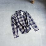 پیراهن نخی آستین بلند سرمه ای Jack& Jones