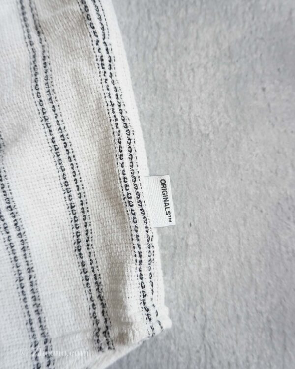 پیراهن نخی طرح لینن سفید راه راه Jack&Jones