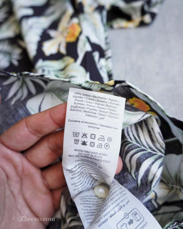 پیراهن هاوایی مشکی طرح گل Jack&Jones