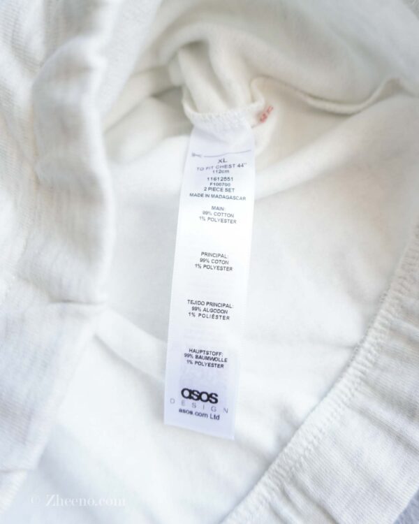 ست نیم زیپ شلوارک سفید Asos