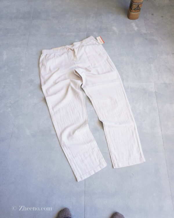 شلوار لینن شیری ساده Esmara
