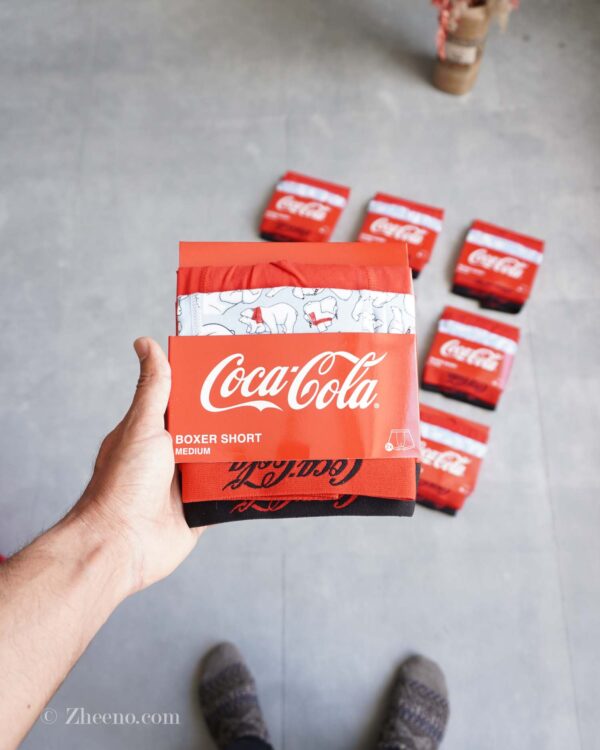 شورت نخی آبی-قرمز CocaCola پک 2 عددی - Image 10